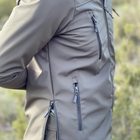 Чоловічий Демісезонний Костюм Куртка + Штани на Флісі / Форма Softshell олива розмір 2 XL 54-56 - зображення 7