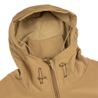 Мужская демисезонная Куртка с капюшоном Softshell Shark Skin 01 на флисе до -10°C койот размер M - изображение 8
