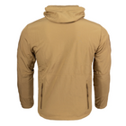 Чоловіча демісезонна Куртка з капюшоном Softshell Shark Skin 01 на флісі до -10°C койот розмір XL - зображення 7