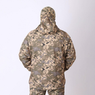 Чоловіча демісезонна Куртка Softshell з капюшоном / Водонепроникний Бушлат на флісі піксель розмір 54 - зображення 5