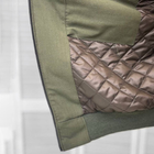 Мужская демисезонная Куртка рип-стоп с эластичными манжетами и водонепроницаемой подкладкой олива размер XXL - изображение 5