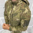 Мужская утепленная Куртка с капюшоном Combat Soft-shell / Бушлат на двойном флисе камуфляж размер L - изображение 5