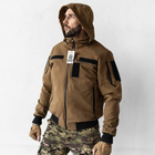 Мужской Демисезонный Бомбер Рип-стоп с капюшоном / Куртка с подкладкой лаке койот размер 2XL - изображение 3