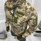 Мужская демисезонная Куртка с капюшоном Single Sword Softshell на двойном флисе пиксель размер XXL - изображение 2
