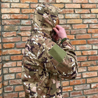 Мужская водонепроницаемая куртка с капюшоном Han wild G8 Softshell на флисе мультикам размер 3XL - изображение 4