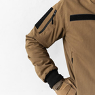 Чоловічий Демісезонний Бомбер Ріп-стоп з капюшоном / Куртка з підкладкою лаке койот розмір 3XL - зображення 7