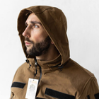 Чоловічий Демісезонний Бомбер Ріп-стоп з капюшоном / Куртка з підкладкою лаке койот розмір M - зображення 4
