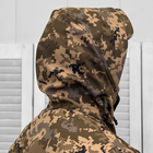 Чоловіча утеплена Куртка Soft-shell з липучками під шеврони та манжетами піксель розмір L - зображення 5