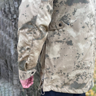 Мужская демисезонная Куртка Ripstop с капюшоном и высокой горловиной камуфляж размер M - изображение 4