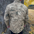 Чоловіча демісезонна Куртка Ripstop з капюшоном та високою горловиною камуфляж розмір L - зображення 3