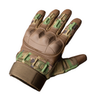 Плотные перчатки Razor с защитными накладками и антискользящими вставками койот размер XL - изображение 4