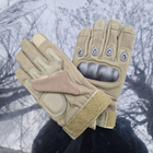 Зимові утеплені рукавиці з кісточками та сенсорними накладками олива розмір 2XL - зображення 8