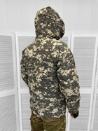 Чоловіча зимова Куртка SoftShell до -20°C із знімною флісовою підкладкою піксель розмір L - зображення 3