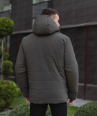 Зимова чоловіча Куртка Pobedov “Dzen” до -18°C з капюшоном на силіконі хакі розмір XL - зображення 5