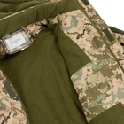 Мужская зимняя Куртка SoftShell с флисовой подкладкой / Бушлат екопух пиксель размер 48 - изображение 5