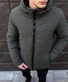 Зимова чоловіча Куртка Pobedov “Dzen” до -18°C з капюшоном на силіконі хакі розмір XL - зображення 7