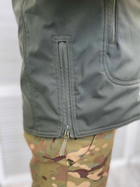 Чоловіча зимова Куртка Soft Shell у кольорі олива розмір XL - зображення 5
