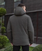 Зимова чоловіча Куртка Pobedov “Dzen” до -18°C з капюшоном на силіконі хакі розмір S - зображення 5