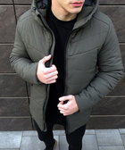 Зимова чоловіча Куртка Pobedov “Dzen” до -18°C з капюшоном на силіконі хакі розмір S - зображення 8