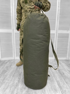 Великий міцний Баул Cordura 120л / Рюкзак для транспортування речей хакі 100х30x30см - зображення 2
