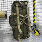Прочная Сумка - Рюкзак 2Е для транспортировки вещей 110л / Водонепроницаемый Баул Cordura олива - изображение 5