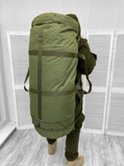 Большой крепкий Баул Cordura / Рюкзак для транспортировки вещей в цвете олива - изображение 1