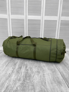 Великий міцний Баул Cordura / Рюкзак для транспортування речей у кольорі олива - зображення 4