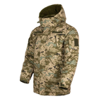 Мужская зимняя Куртка SoftShell с флисовой подкладкой / Бушлат екопух пиксель размер 54 - изображение 2