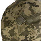 Практична Кепка CamoTec Canvas із липучкою під шеврон / Спортивна Бейсболка піксель ММ14 розмір універсальний - зображення 5