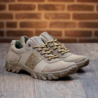 Чоловічі нубукові Кросівки з Дихаючою сіткою / Легке взуття з патріотичним дизайном койот розмір 43 - зображення 2
