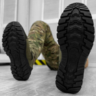 Чоловічі міцні Кросівки із посиленими вставками Cordura на гумовій підошві олива розмір 42 - зображення 4