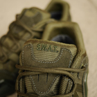 Мужские нубуковые Кроссовки SWAT с мембраной на протекторной подошве олива размер 41 - изображение 7