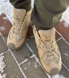Чоловічі Замшеві Кросівки VOGEL з мембраною / Демісезонне взуття у пісочному кольорі розмір 44 - зображення 3