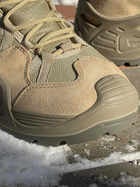 Замшевые мужские Кроссовки VOGEL с мембраной / Демисезонная обувь в песочном цвете размер 44 - изображение 7