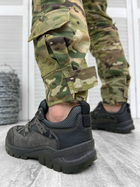 Мужские Кроссовки Bullet прессованная кожа с сетчатыми вставками / Легкая Обувь черная размер 42 - изображение 2