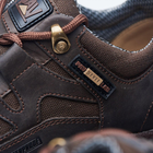 Універсальні вологостійкі Кросівки із натуральної шкіри на двокомпонентній підошві коричневі розмір 46 - зображення 7