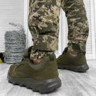 Чоловічі нубукові Кросівки Scooter із сітчастими вставками на гумові підошві олива розмір 45 - зображення 3