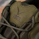 Замшевые мужские Кроссовки Vogel с мембраной на плотной подошве олива размер 45 - изображение 4