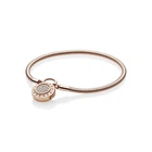Серебряный браслет для шармов Пандора -основа 587757CZ 17.