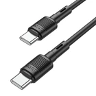 Кабель Hoco X83 Type-C to Type-C Victory 60W charging data cable 1m. Black
