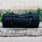 Тактическая сумка-баул 100л армейская Оксфорд черный с клапаном - изображение 1