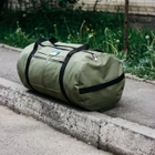 Тактична сумка-баул 120л армійська Оксфорд олива - зображення 3