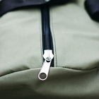 Тактична сумка-баул 100л армійська Оксфорд олива з кріпленням для каремату та саперної лопати. - зображення 5