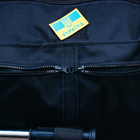 Тактическая сумка-баул 100л армейская Оксфорд черный с креплением для каремата и саперной лопаты. - изображение 7