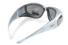 Окуляри захисні з ущільнювачем Global Vision Outfitter Metallic (gray) Anti-Fog, чорні в сірій оправі - зображення 4