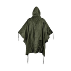 Пончо-дождевик MIL-TEC RIP-STOP с капюшоном / Водозащитная плащ-палатка с чехлом олива размер 210х150 см - изображение 2