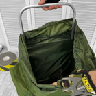 Туристичний Рюкзак 100л з металевим каркасом та системою AIRMAT / Водонепроникний Ранець олива - зображення 3