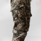 Чоловічі Штани Ріп-стоп з кишенями під наколінники / Брюки з середньою посадкою піксель розмір 3XL - зображення 5