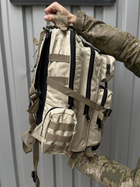 Большой Рюкзак Intruder с системой MOLLE / Крепкий Ранец Oxford светлый бежевый 50х45х35см - изображение 5