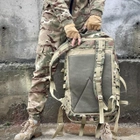 Водонепроникний Рюкзак Intruder із системою Molle / Міцний Ранець мультикам 75х55х40 см - зображення 5